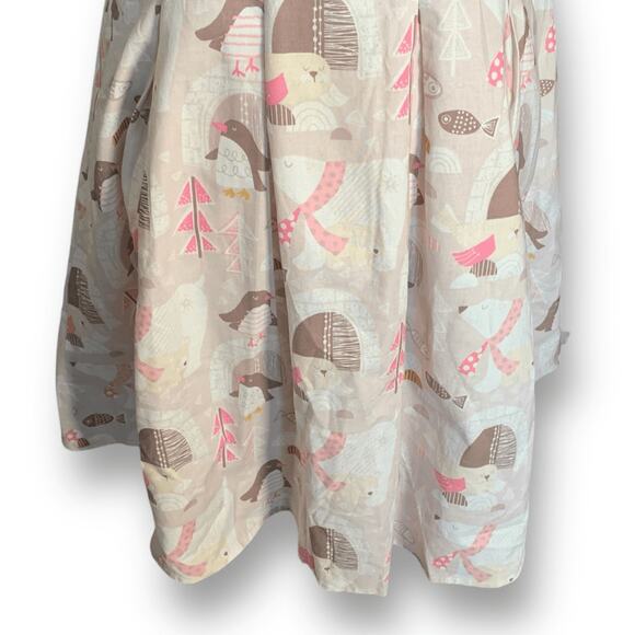 Retrolicious Penguin Polar Bear Igloo Print Fit And Flare Mini Dress Pink Small - Picture 4 of 14